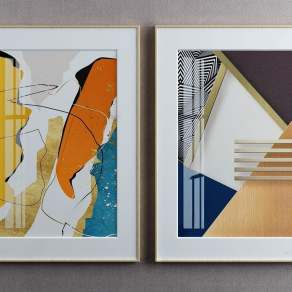 现代装饰画3D模型下载